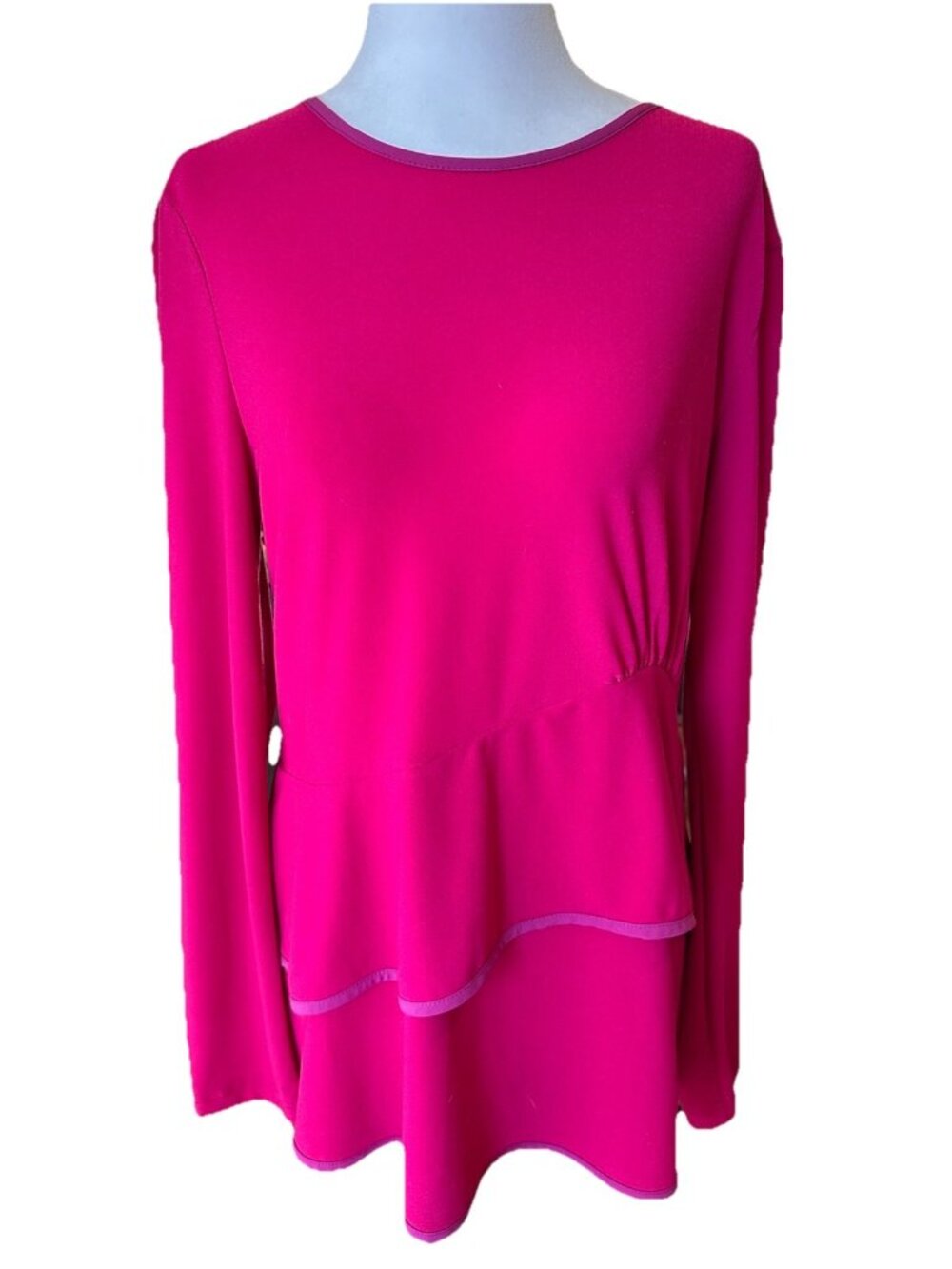 Narciso Rodriguez For Design Nation Large Pink Purple Trim Tiered